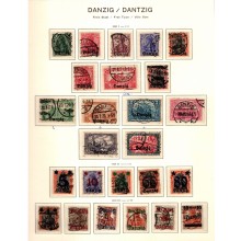 1920-1939 - Danzig - Velfyldt samling - Frimærke - Stemplet.